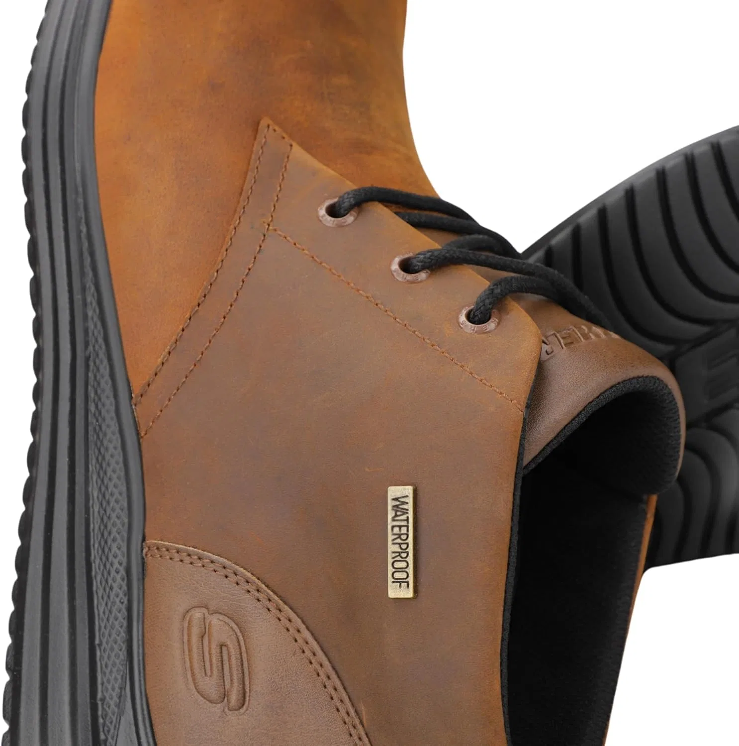 Мужские ботильоны Skechers Proven Conklin, Brown — фото 2