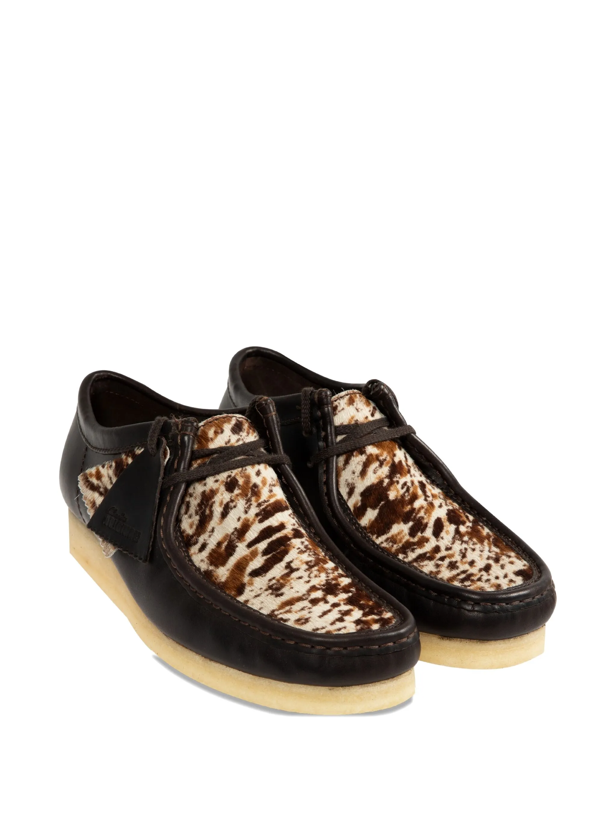 Туфли на шнуровке с анималистичным принтом Clarks, коричневый — фото 2