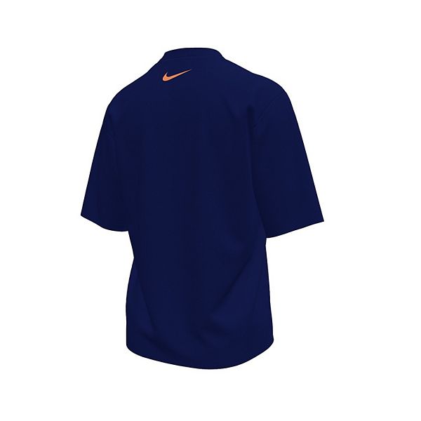 Мальчиковая футболка для плавания с коротким рукавом hydroguard dri-fit uv Nike, Midnight Navy — фото 2