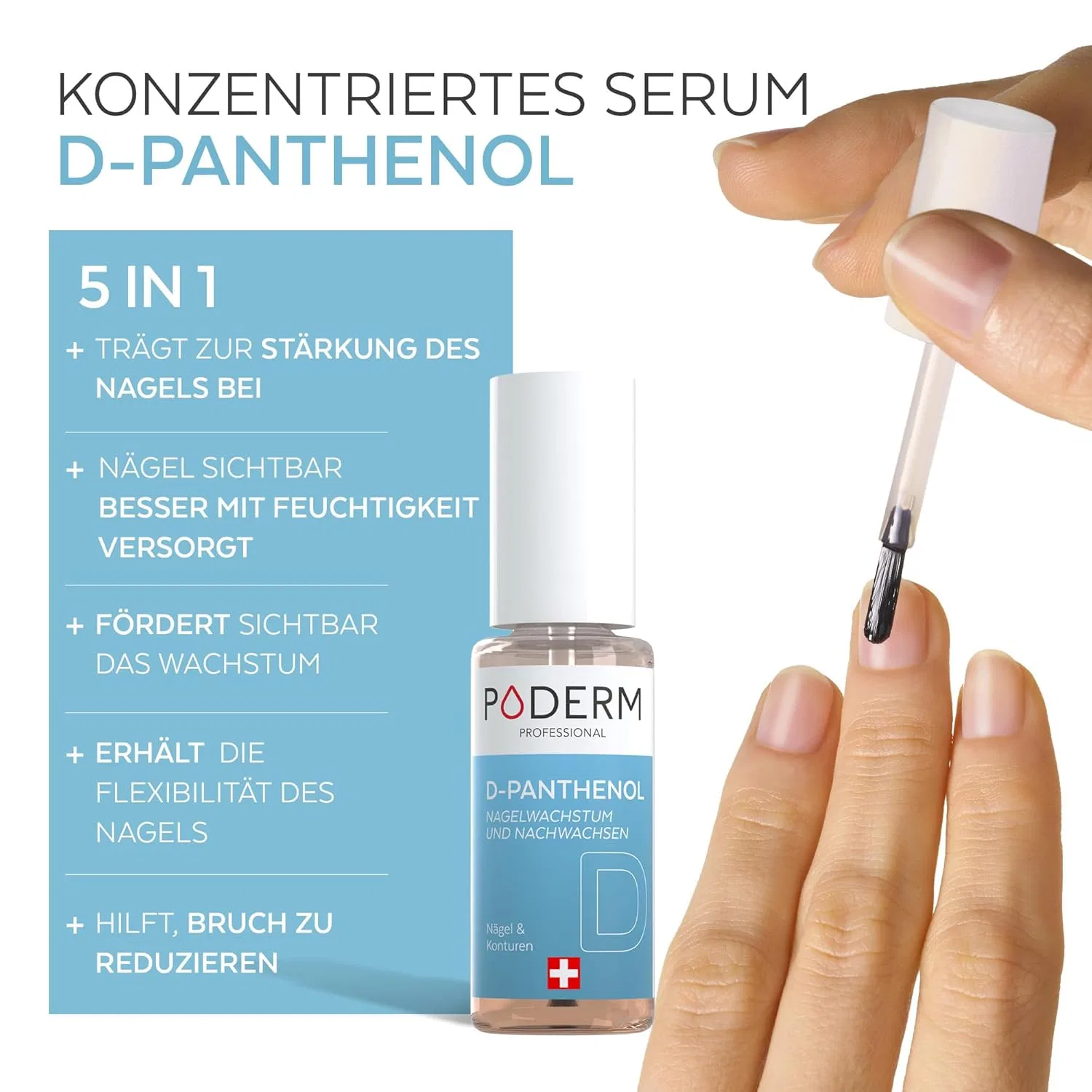 Сыворотка для ногтей «5-in-1 Nail Booster D-Panthenol» от Poderm Poderm — фото 2
