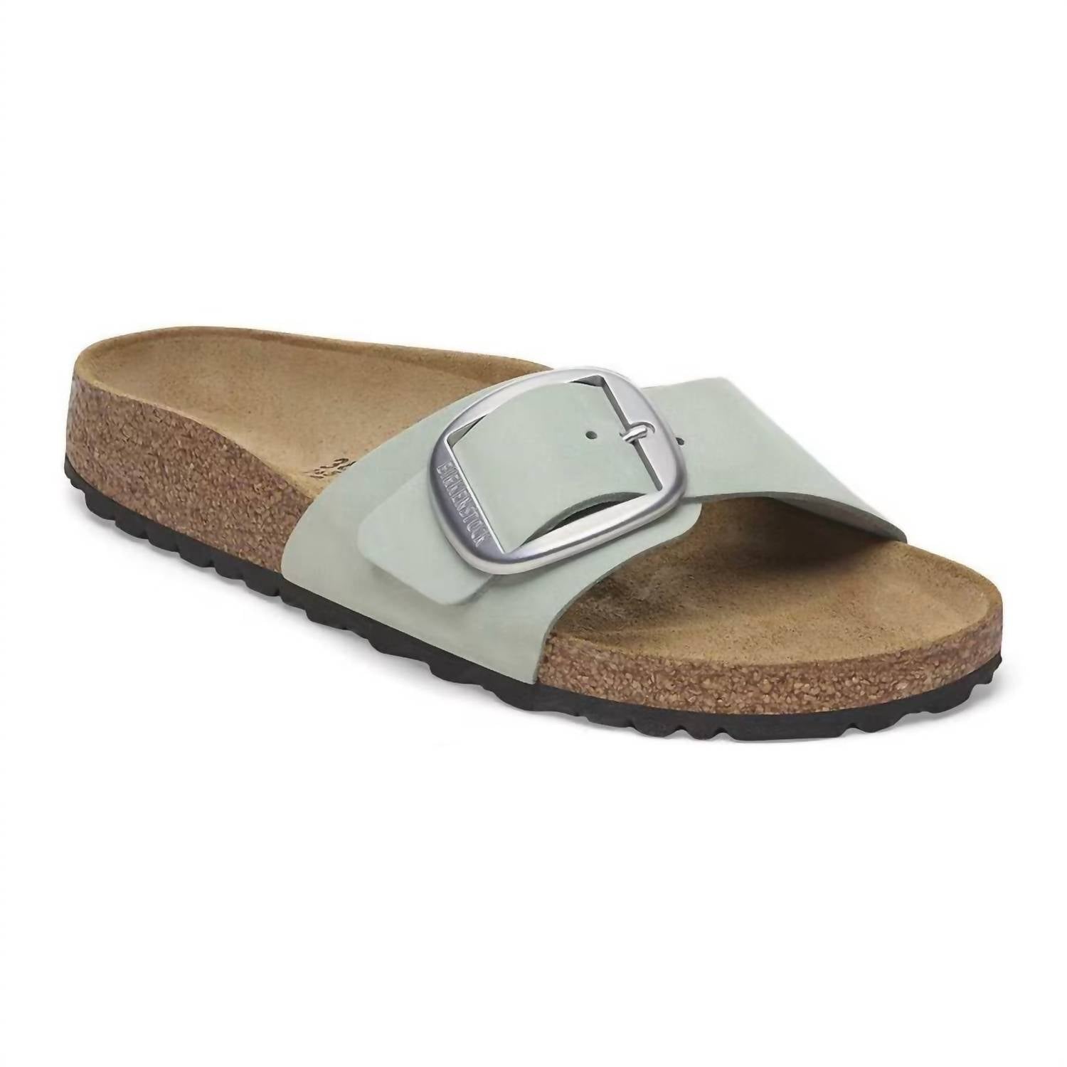 Женские сандалии Madrid с большой пряжкой в чистом шалфейном цвете Birkenstock, Pure Sage