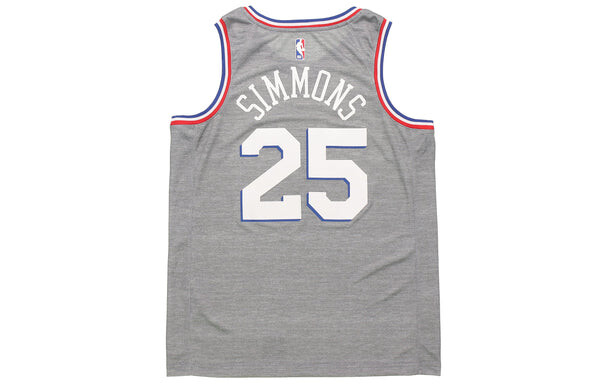 Футболка ben simmons philadelphia 76ers city edition swingman джерси Nike, серый — фото 2
