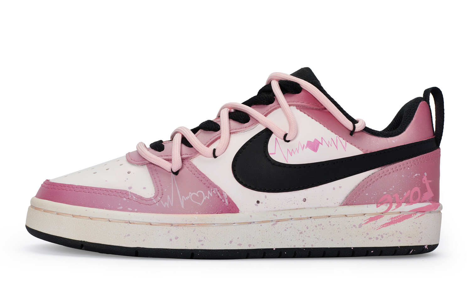 

Женские кроссовки для скейтбординга Nike Court Borough Low, Pink/ Black