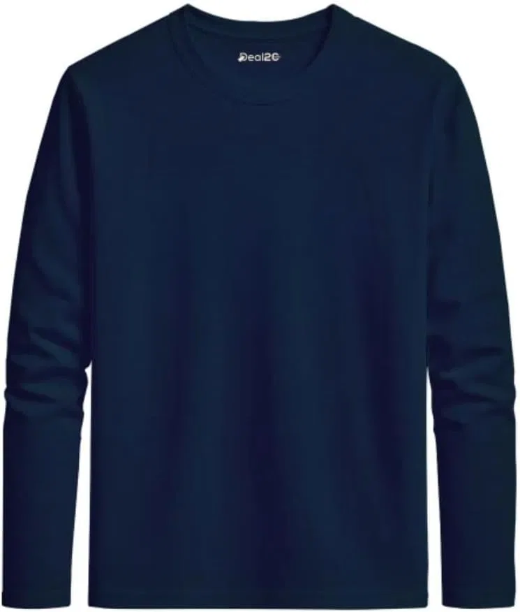 Футболка с длинным рукавом, Generic, набор из 3 шт, Black, Navy Blue, Maroon — фото 3