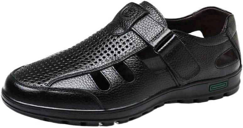 

Мужские сандалии Hhhchpm с вырезами, легкие, быстро сохнущие, удобные пляжные туфли, летние, черный