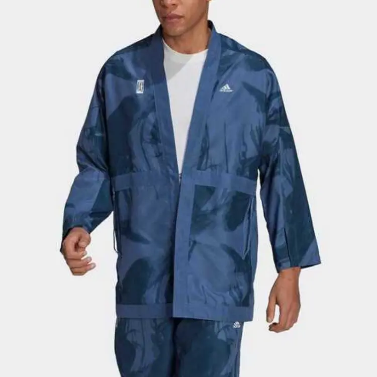 Мужская куртка серии Wuji, темно-синяя Adidas, темно-синий — фото 4