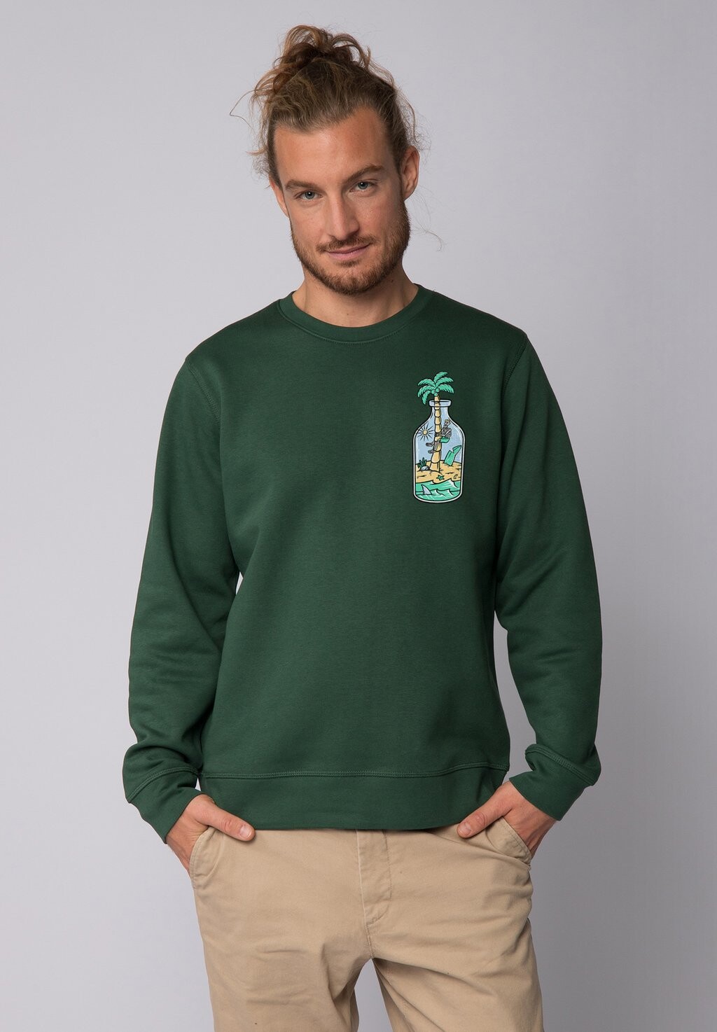 

Толстовка HOLIDAY IN A BOTTLE watapparel, темно-зеленый