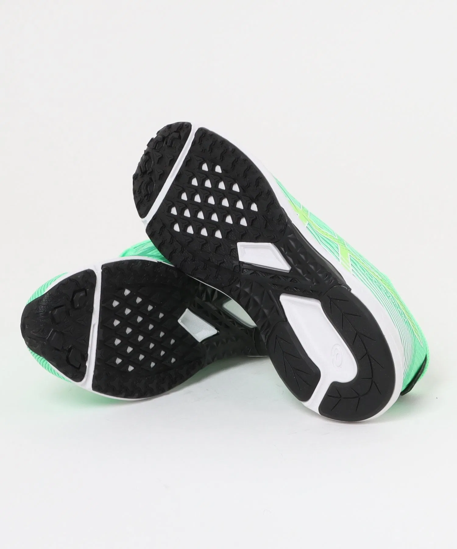 Детские кроссовки ASICS Lazerbeam RK облегченные для бега светло-зелёные — фото 3