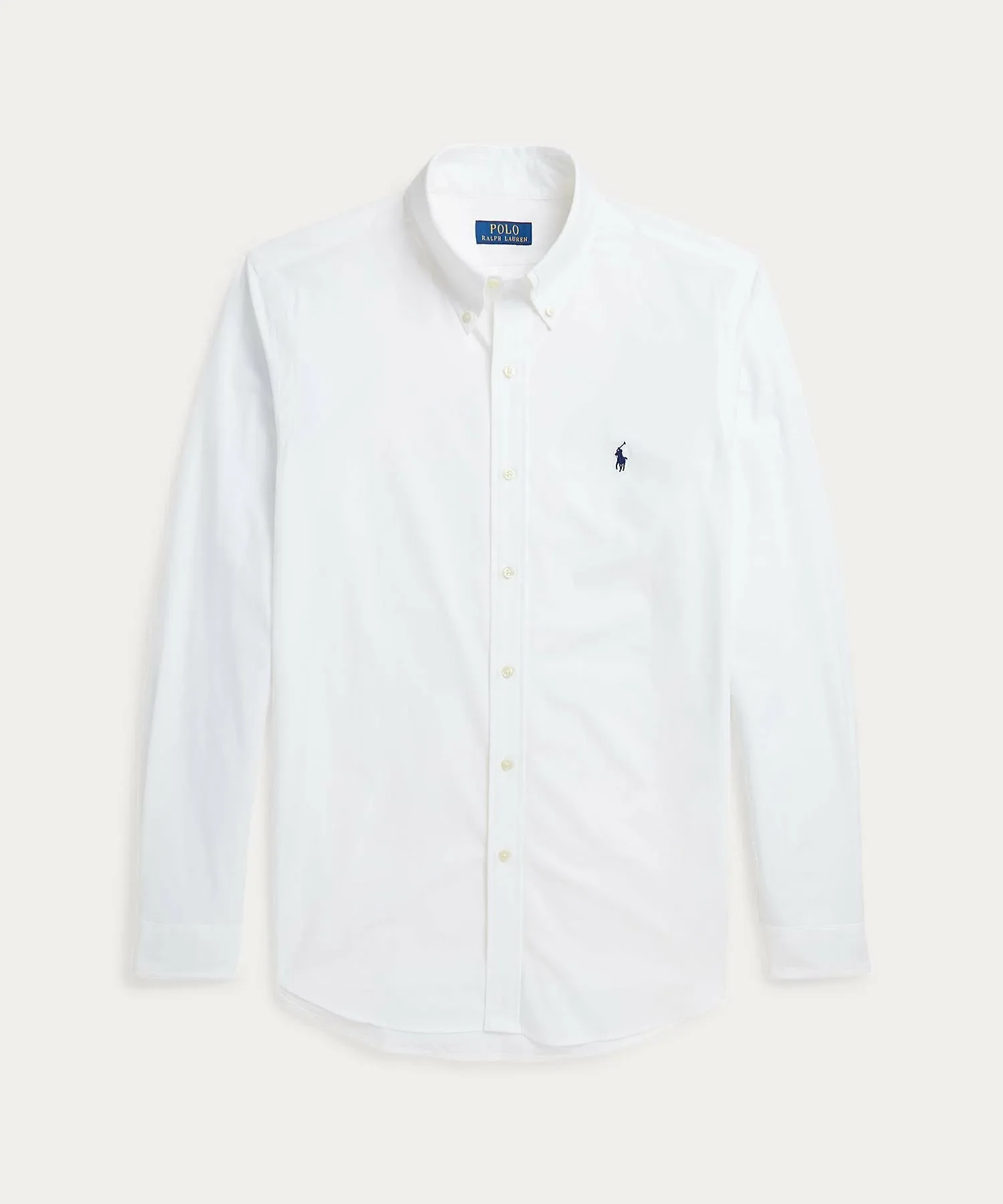 Классическая рубашка из эластичного поплина Polo Ralph Lauren, 100 White — фото 2