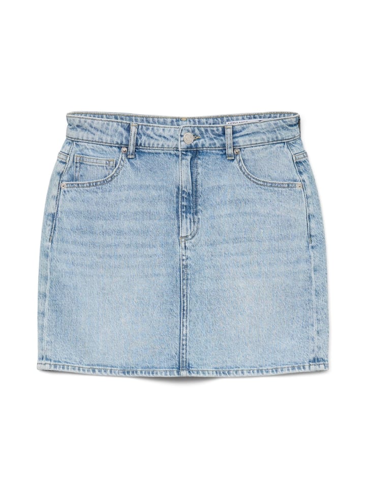 

Юбка до колена Vero Moda, светло-синий деним