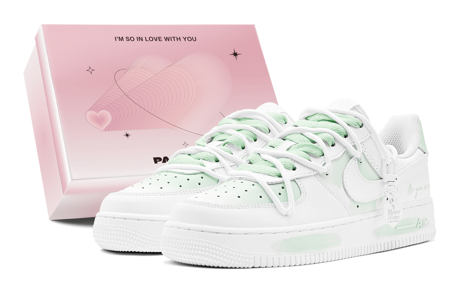 

Кроссовки Air Force 1 Low Top для скейтбординга, мужские, светло-зеленые Nike, Light Green