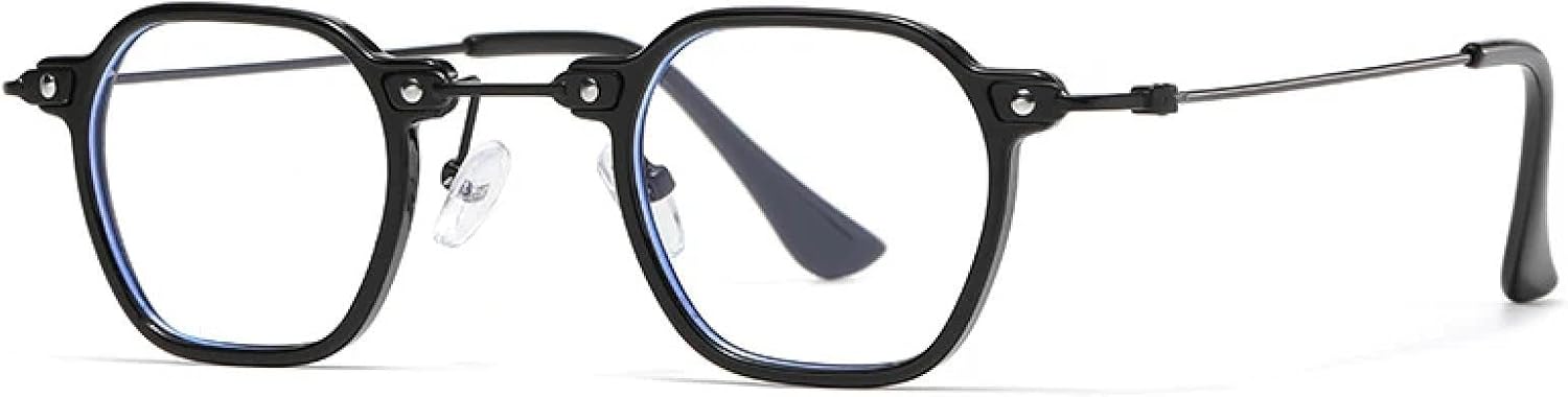 

Солнцезащитные очки для женщин и мужчин в стиле панк, с прозрачными градиентными линзами, защитой от УФ-излучения UV400, в ретро-стиле, с заклепками UATXTAU, Black Clear