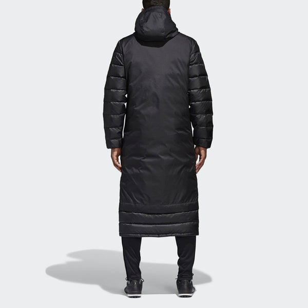 Пуховик adidas Soccer/Football Training Sports protection against cold Stay Warm hooded Down Jacket Black, черный — фото 4
