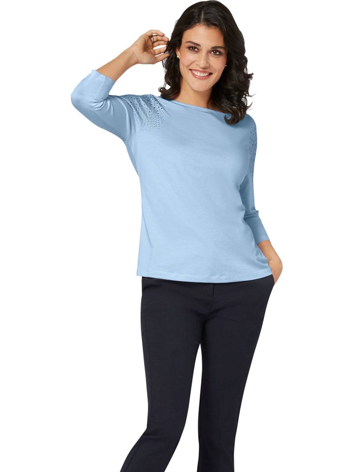 

WITT WEIDEN Футболка с длинными рукавами светло-голубого цвета