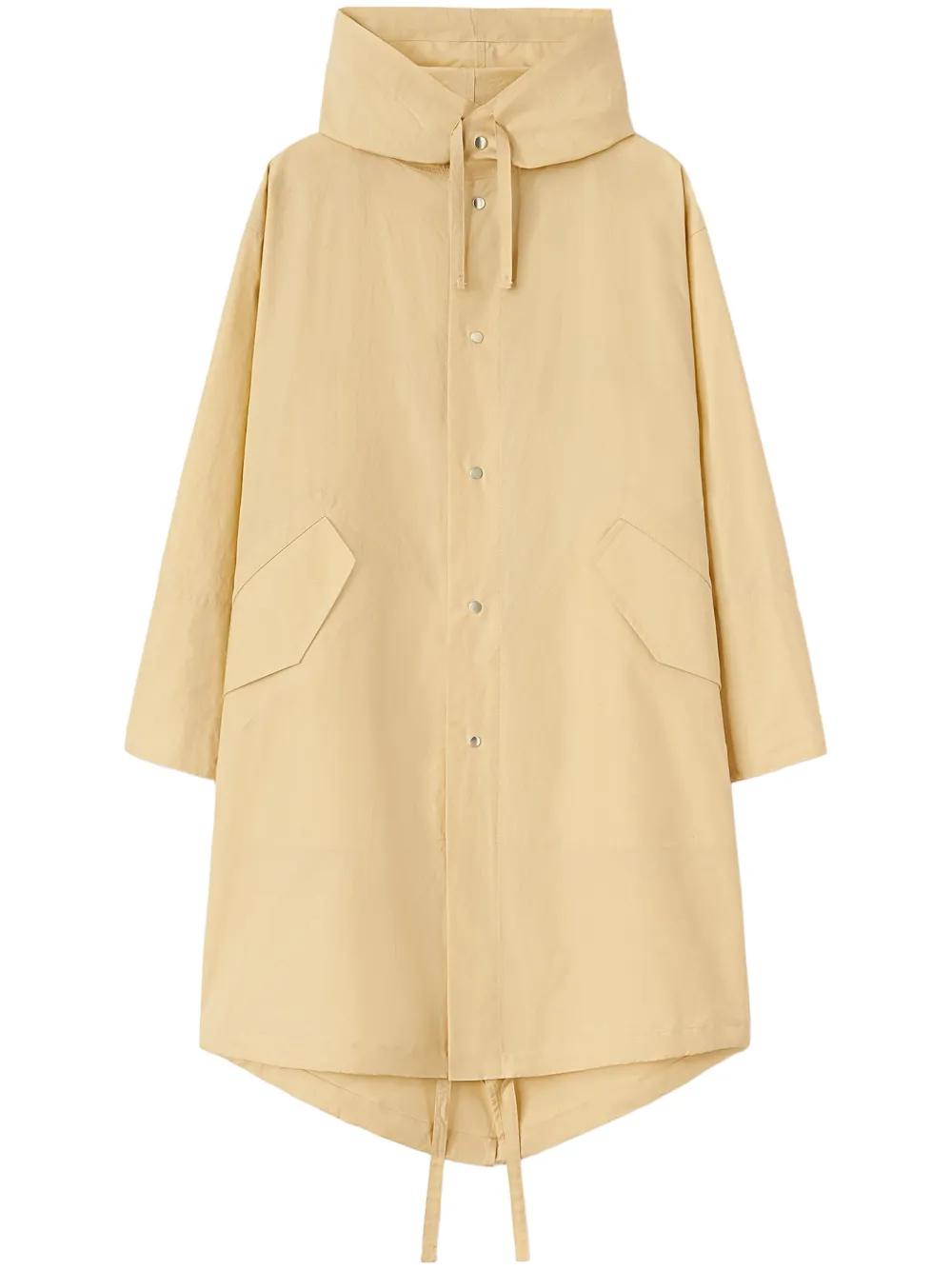 

Пальто с кулиской и логотипом JIL SANDER, желтый