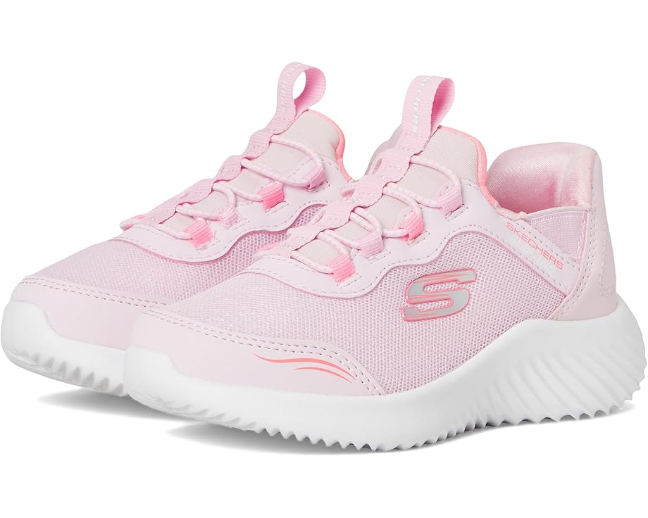 

Женские кроссовки SKECHERS KIDS Skechers Hands Free Slip-Ins, Bounder - Simple Cute 303585L (Little Kid/Big Kid), Light Pink