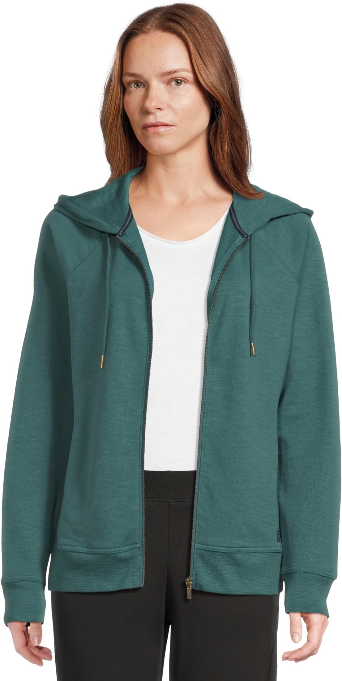 

Худи L.L.Bean Peaks Island Full-Zip Hoodie, цвет Shade Teal