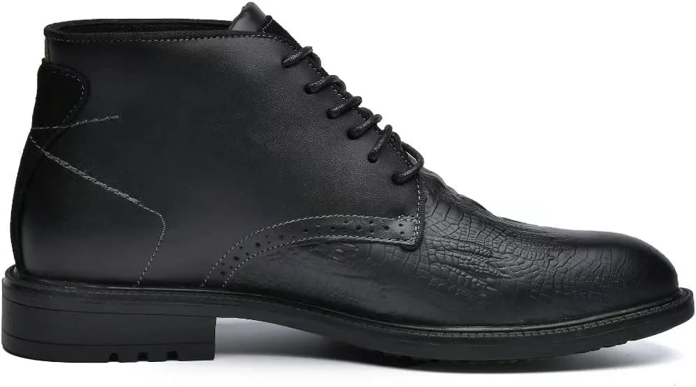 Мужские ботинки Arkbird Chukka из натуральной кожи, классические повседневные ботинки оксфордского стиля, черный — фото 3