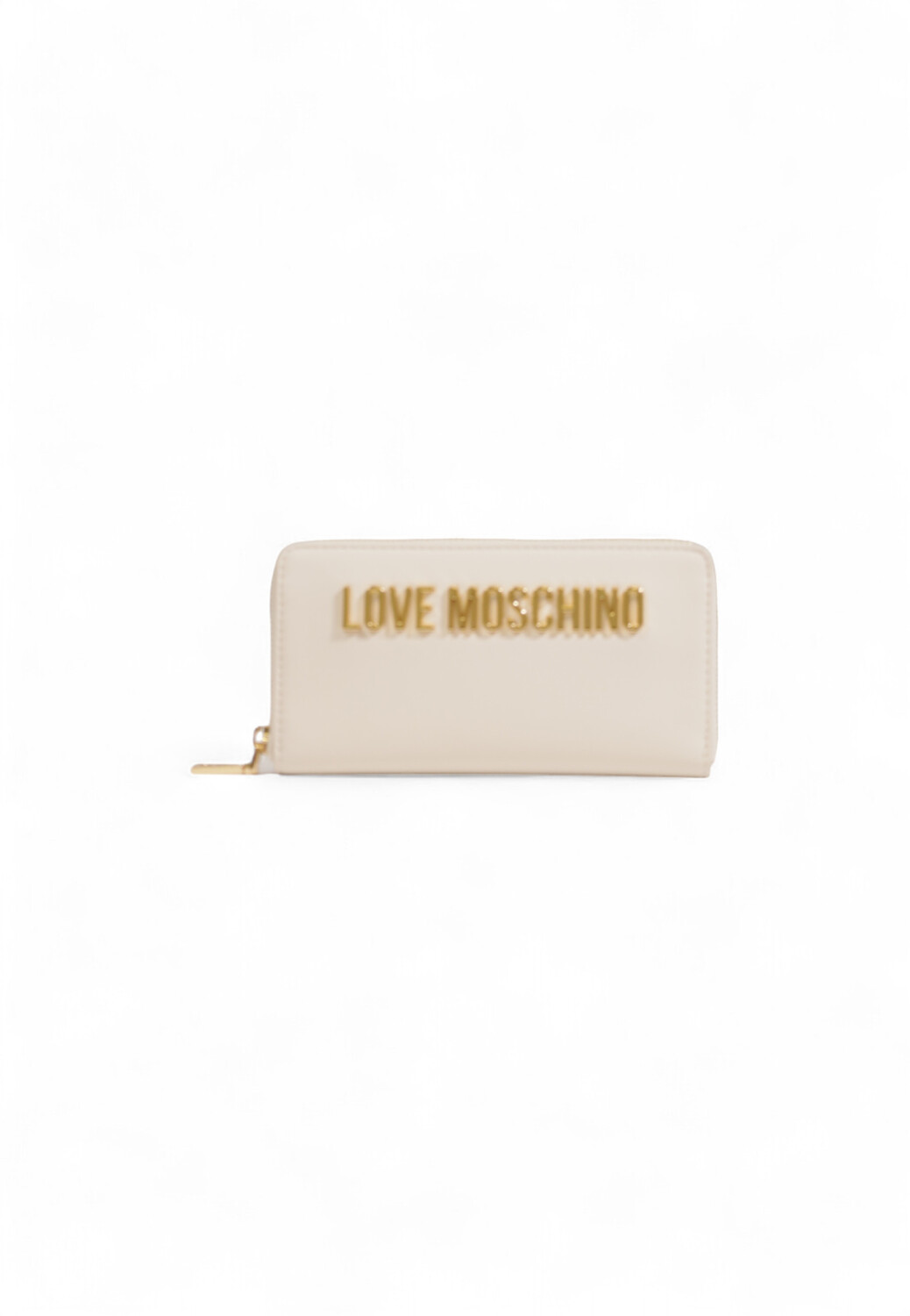 

Кошелек женский Love Moschino с логотипом бренда, бежевый