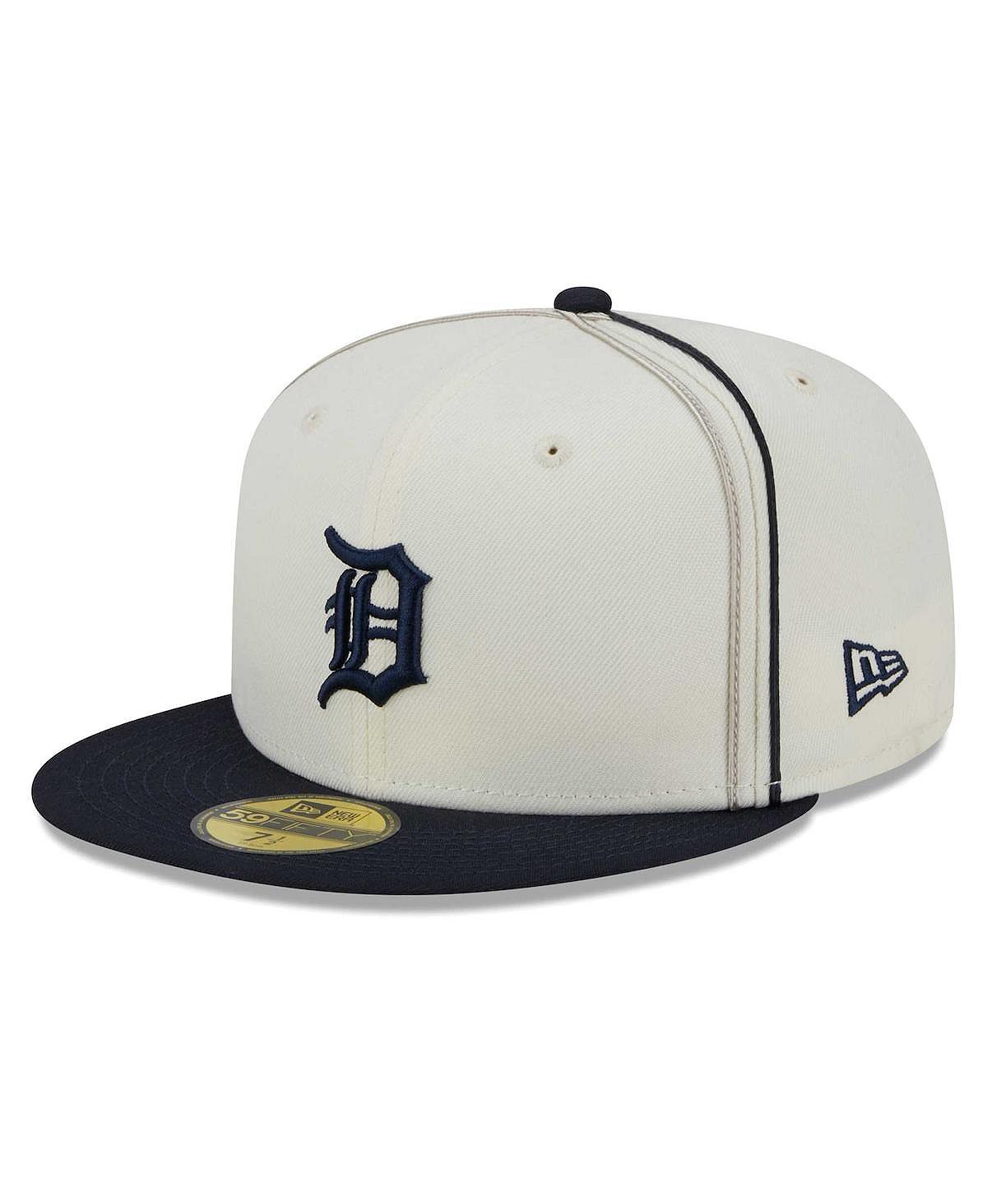 

Мужская кремовая, темно-синяя шляпа Detroit Tigers Chrome Sutash 59FIFTY. New Era