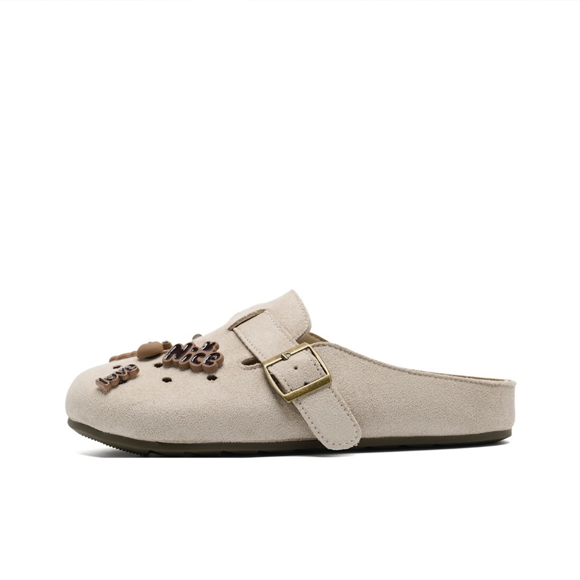 Женские сандалии с закрытым носком, и нескользящие CLEARTASTE, Beige