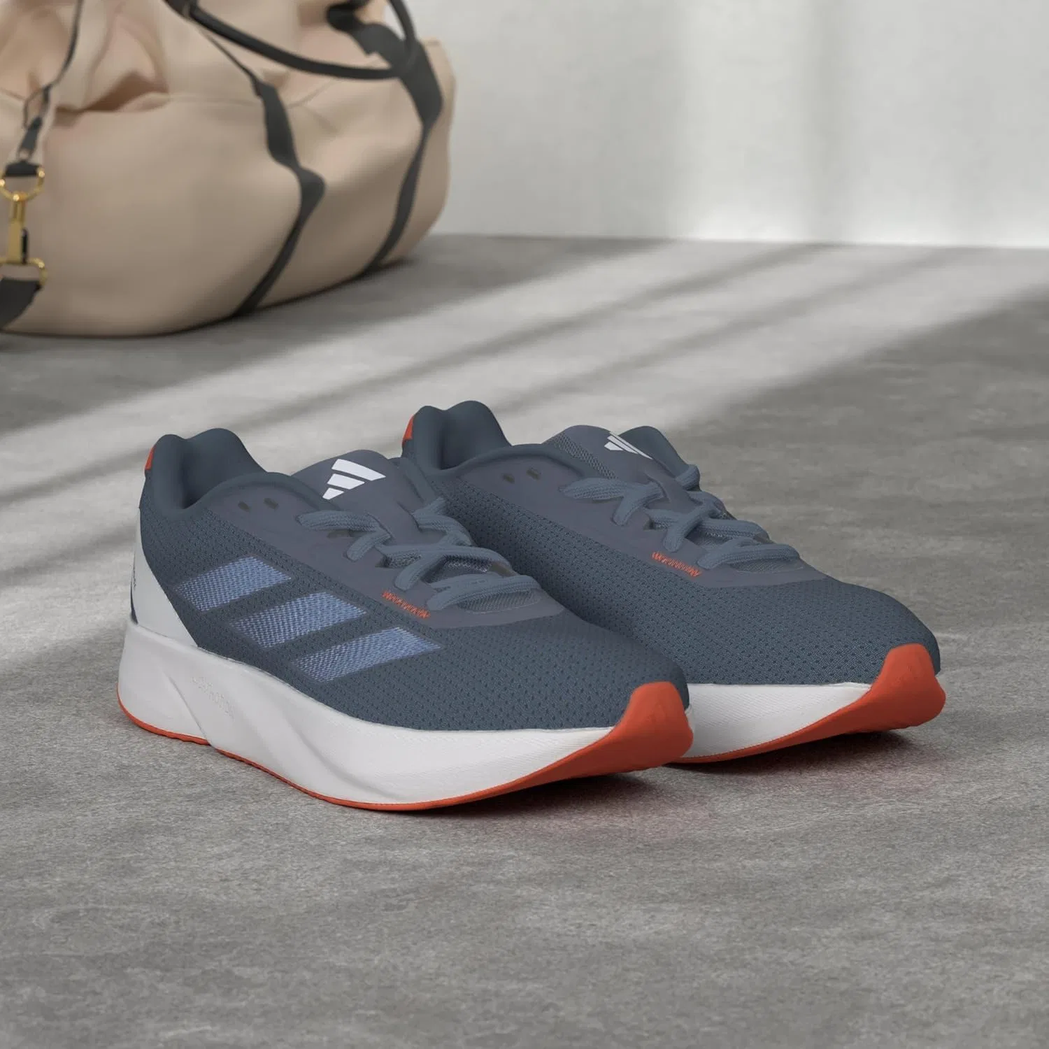 Мужские беговые кроссовки Adidas Duramo SL, Preloved Ink Blue Burst Bright Red — фото 2