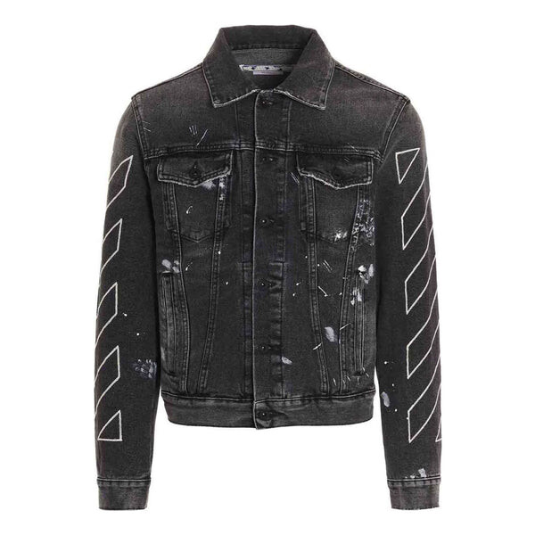 

Куртка Men's OFF-WHITE SS22 Printing Denim Jacket Black, мультиколор, Серый, Куртка Men's OFF-WHITE SS22 Printing Denim Jacket Black, мультиколор
