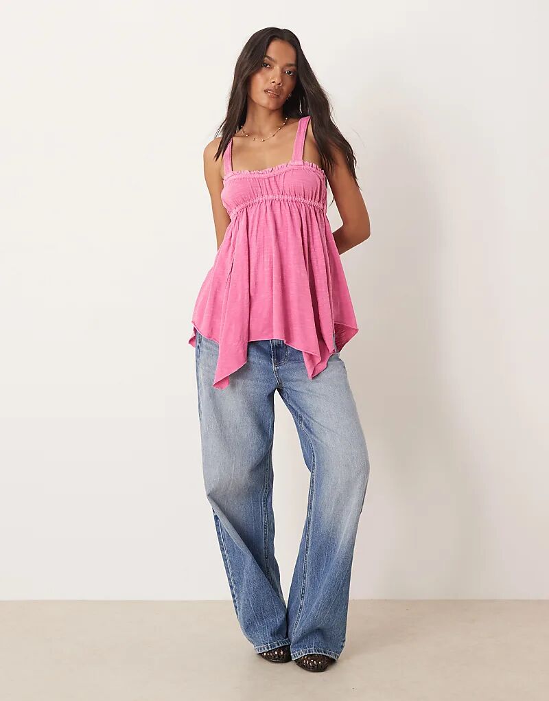 

Асимметричный топ-комбинация Free People Amaryllis цвета орхидейно-розовый