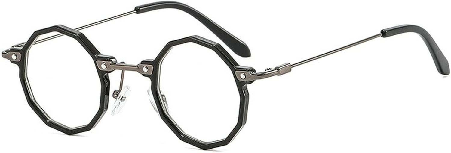 

Солнцезащитные очки COTIA маленькие круглые, ретро, ​​многоугольные, в форме цветка, с защитой от УФ-излучения UV400, для мужчин, в стиле панк, с градиентным переходом цвета, Clear