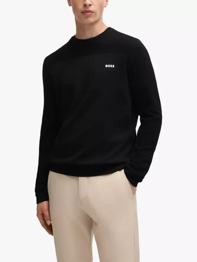 

Джемпер HUGO BOSS BOSS Thermo-Flex Wool Blend Knit, черный