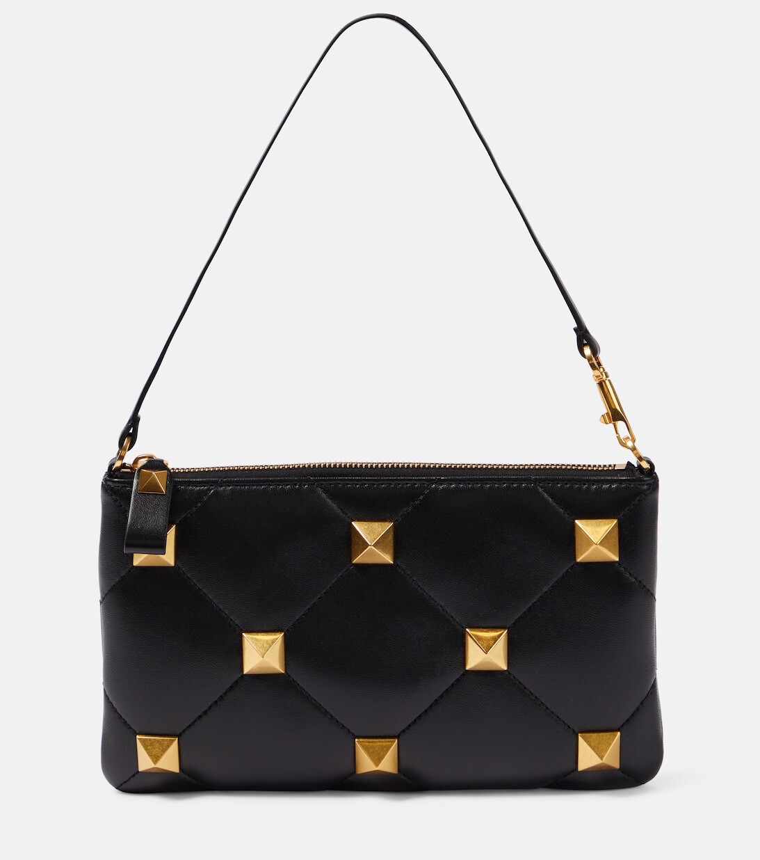 

Клатч Roman Stud из стеганой кожи Valentino Garavani, черный