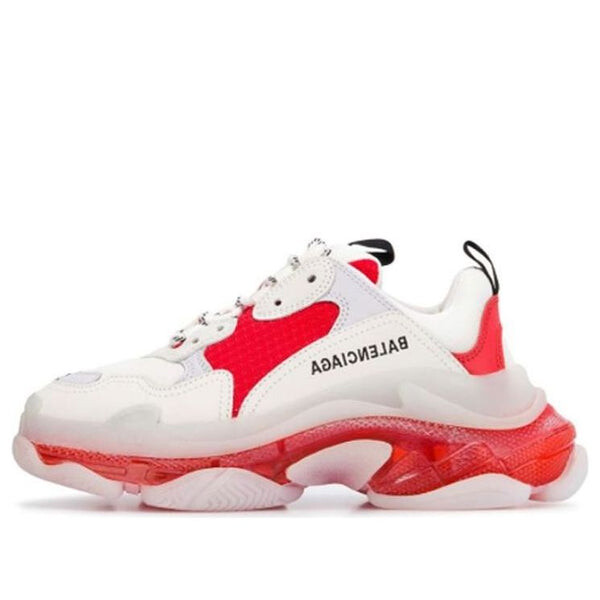 Кроссовки triple s 'clear sole - red' Balenciaga, белый