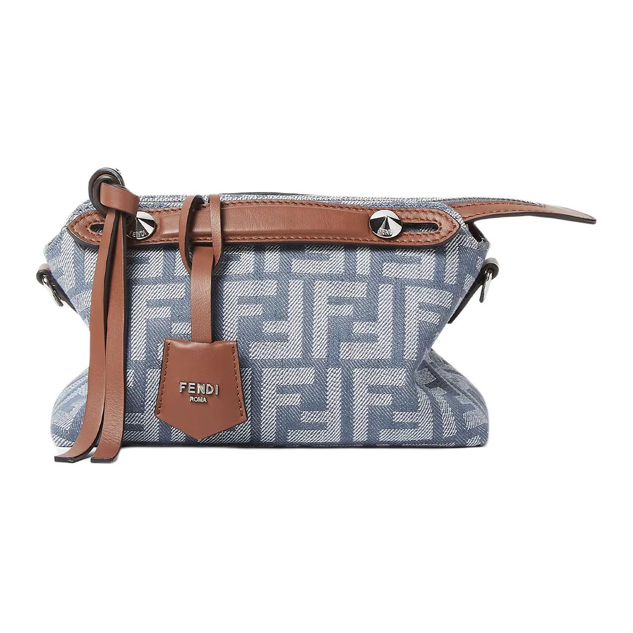 

FENDI Сумка через плечо By The Way из полиэстера, мини-сумка, женская синяя