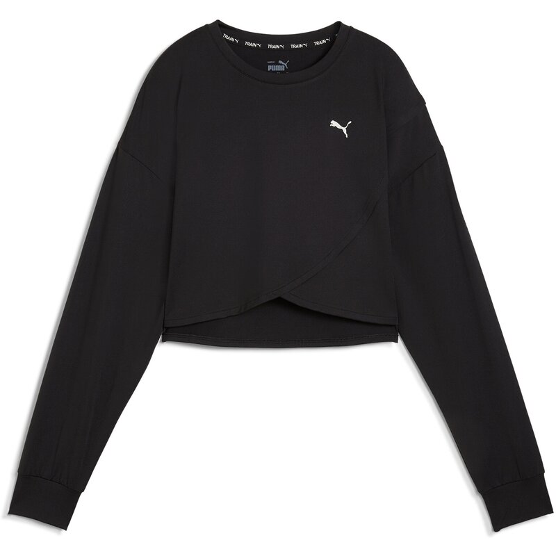 

Толстовка Cloudspun crossover cree - короткая Puma, черный