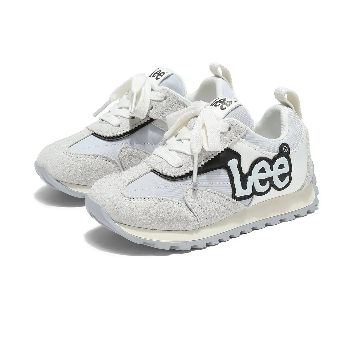 Lee Низкие детские уличные кроссовки gray silver kids' — фото 3