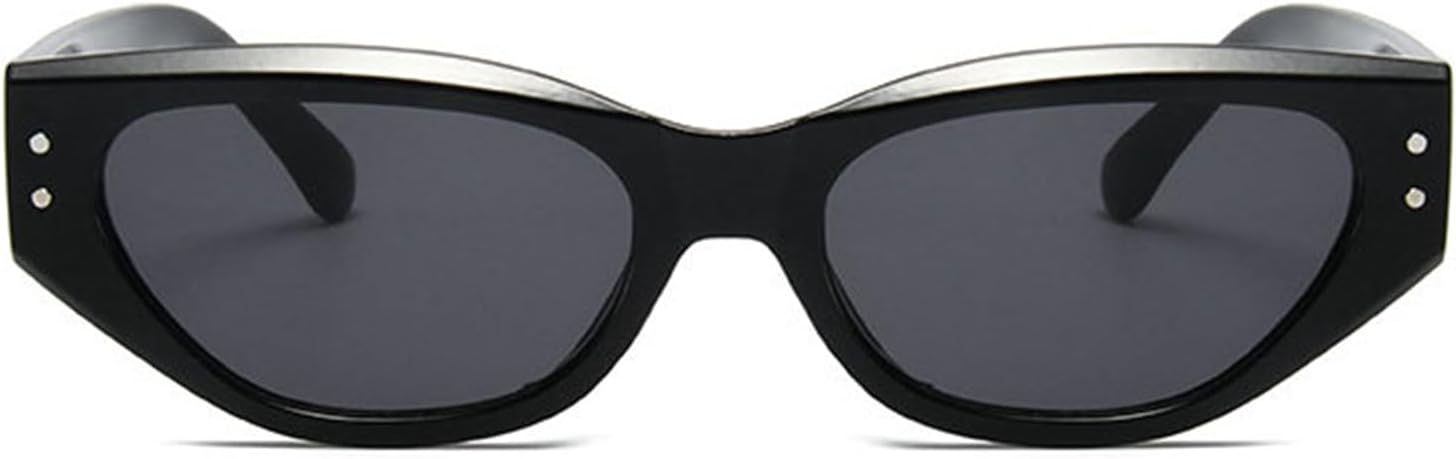 

Солнцезащитные очки «Кошачий глаз» Хелена, женские, винтажные, маленькие, женские и мужские, с заклепками, роскошные квадратные, с защитой от УФ-излучения UV400 helena, C1