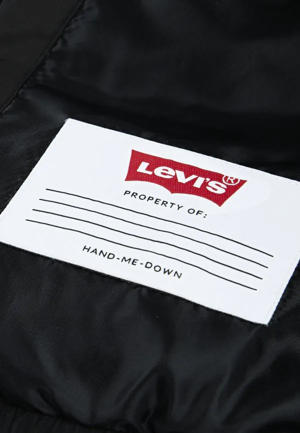Пуховик с логотипом, эластичная зимняя куртка унисекс Levi'S, Black — фото 4