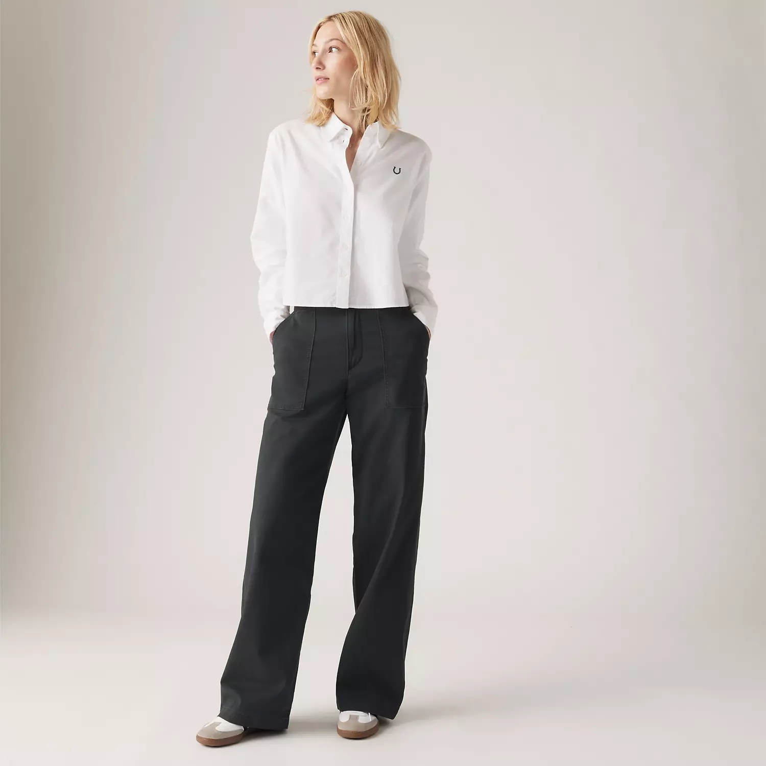 

Излишки прямых женских брюк Levi's, цвет Caviar - Black