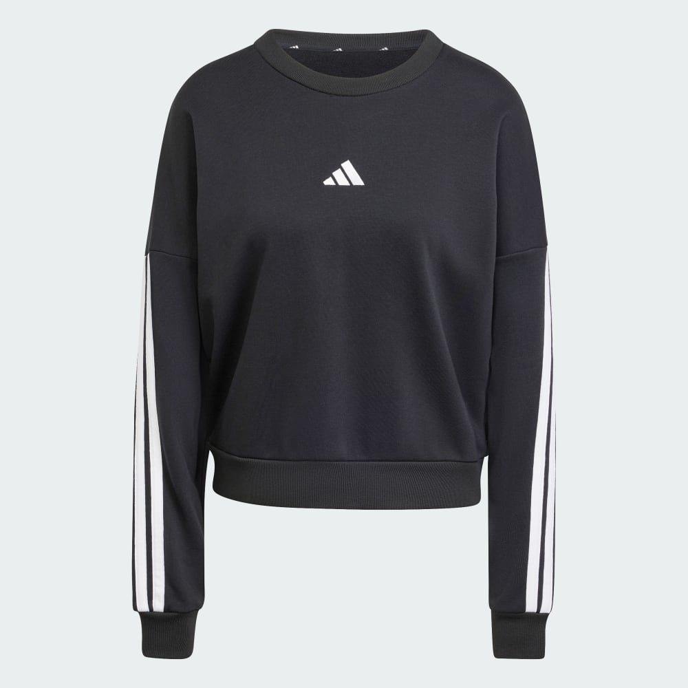 

Свитшот Adidas Essentials 3 Stripes French Terry, черный