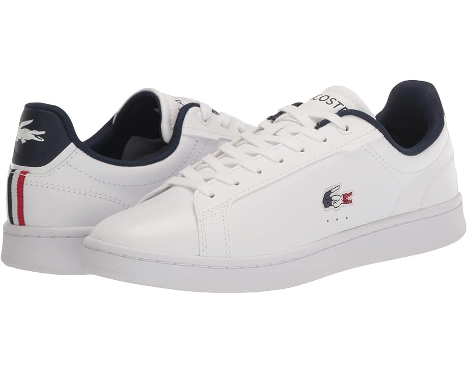 

Кроссовки Lacoste Carnaby Pro Tri 123 1, цвет White/Navy/Red, Серый, Кроссовки Lacoste Carnaby Pro Tri 123 1, цвет White/Navy/Red