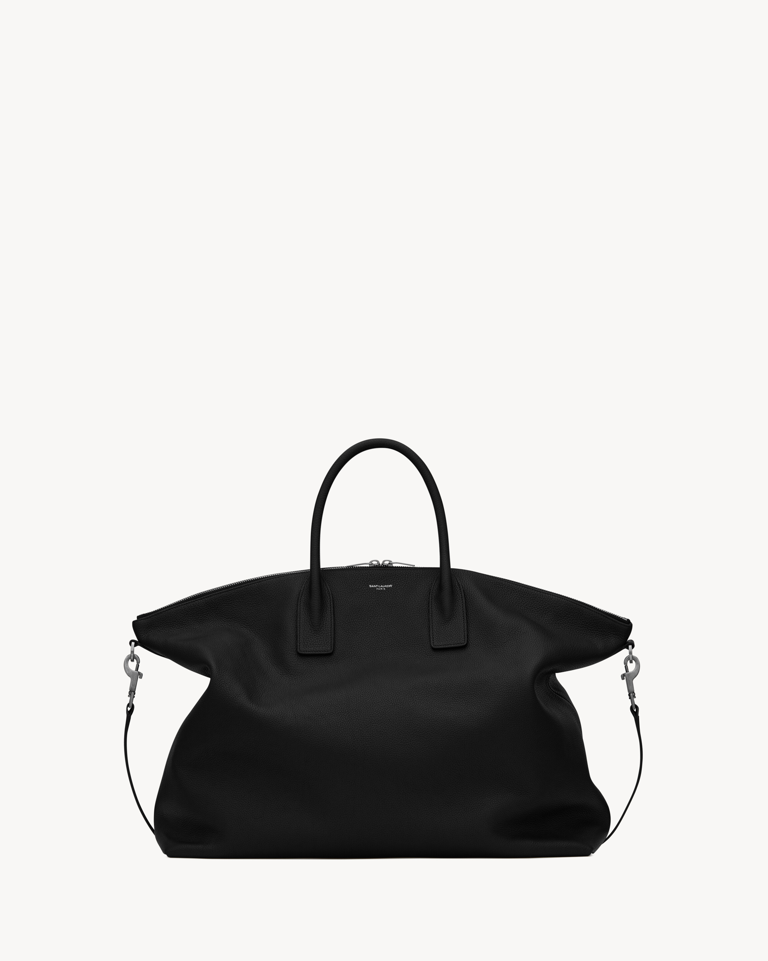 

Сумка GIANT BOWLING из мягкой зернистой кожи Saint Laurent, черный