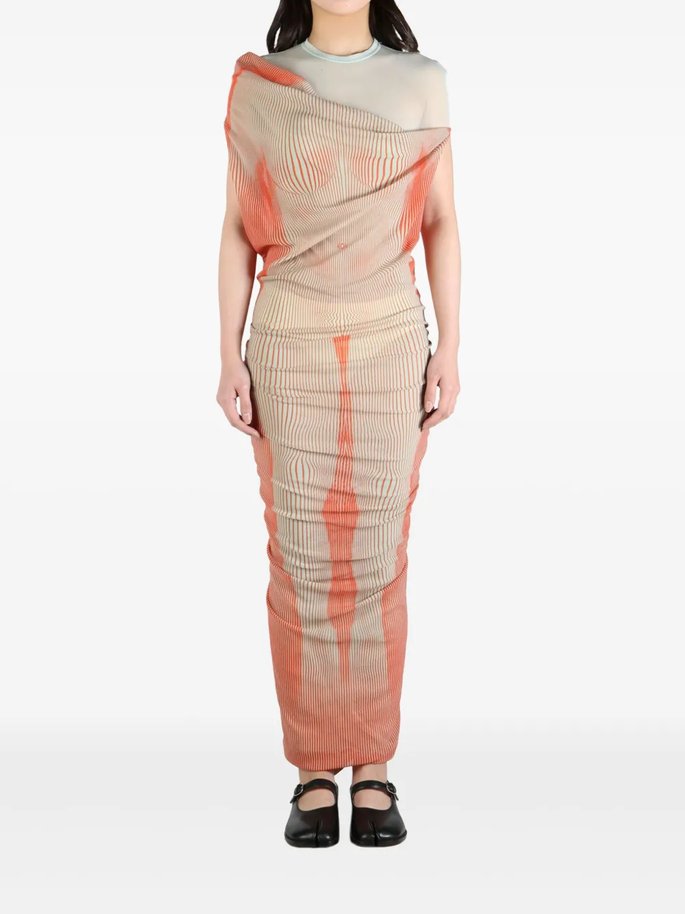 

Платье Draped Body Morphing Jean Paul Gaultier, нейтральный