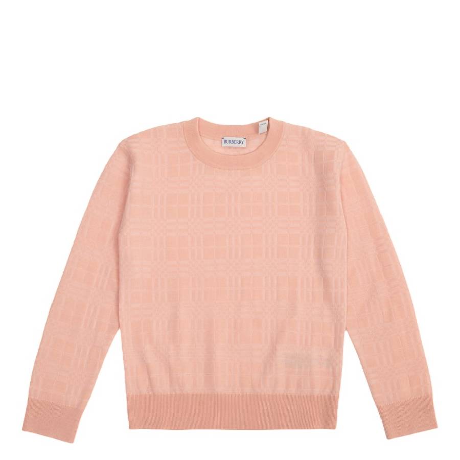

Барберри Детский Свитер С Длинными Рукавами В Клетку Burberry, коралловый