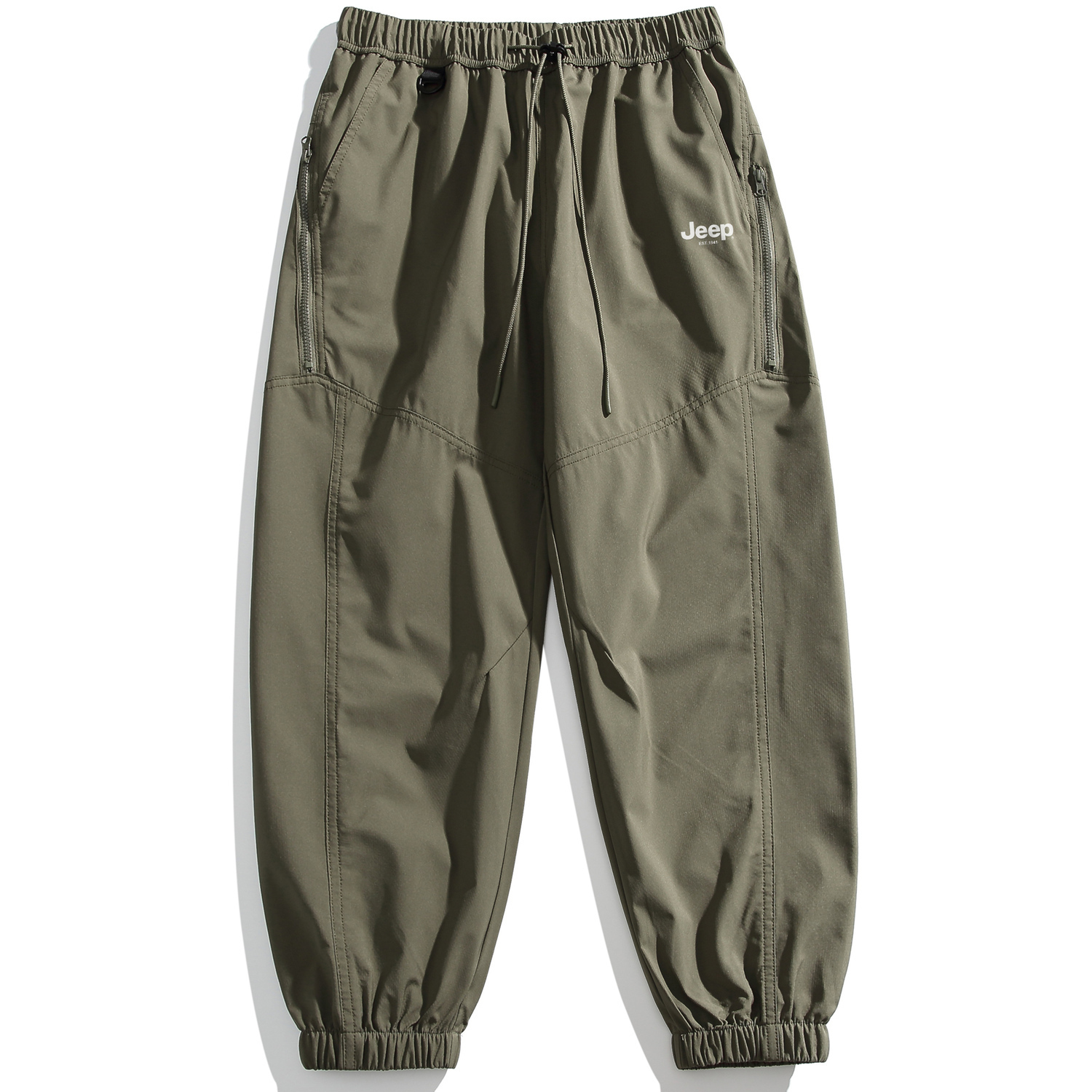 

Брюки-карго, унисекс, средней высоты Jeep, оливковый зеленый[thickened and fleece-lined]