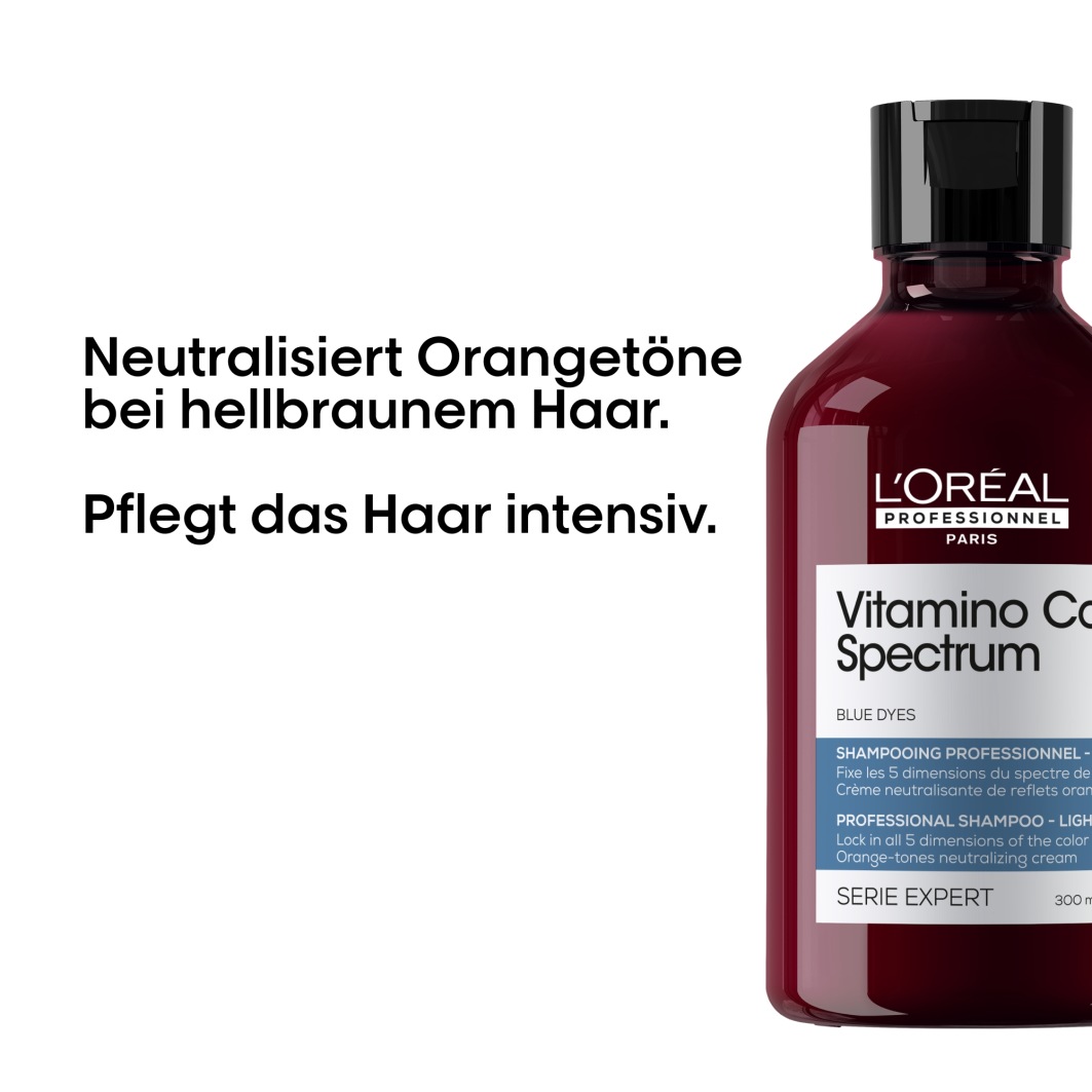 Шампунь serie expert vitamino color spectrum light brown hair L Oreal Professionnel Paris, объем 300 мл — фото 4