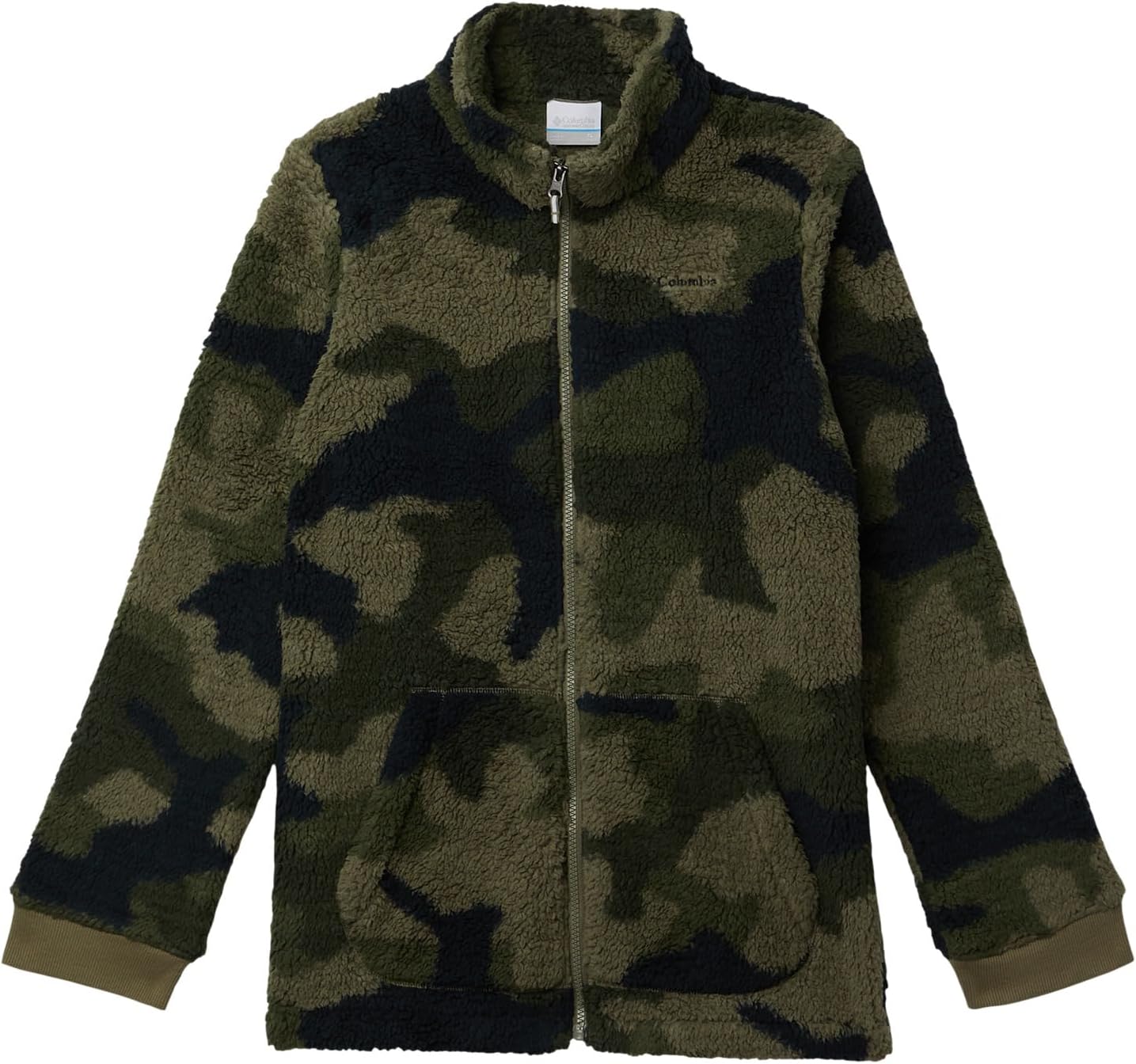 

Толстовка Columbia Kids Rugged Ridge II Printed Sherpa Full Zip, цвет Stone Green Mod Camo 1