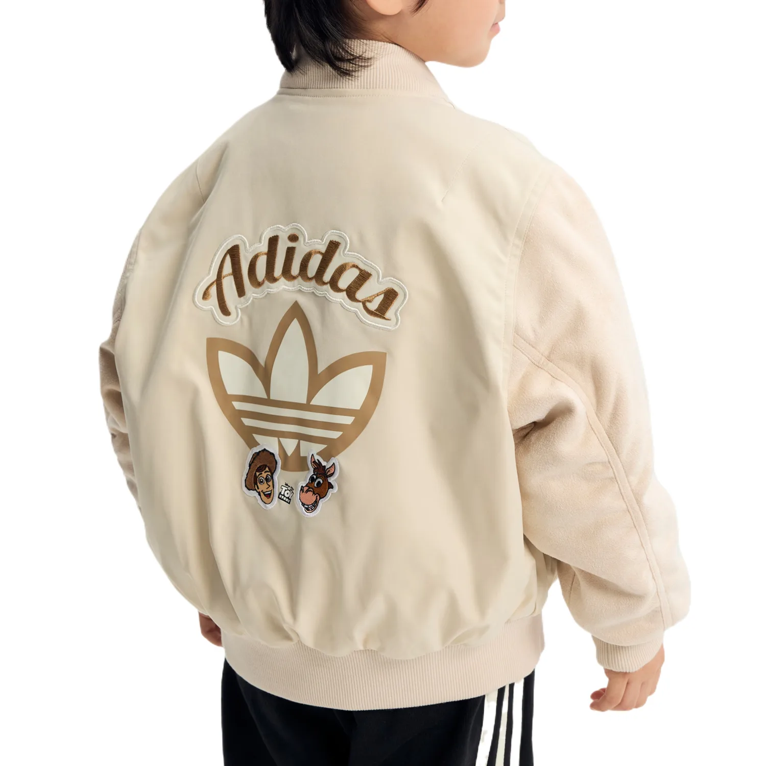 Детская куртка Disney Adidas Originals, linen crystal коричневый — фото 4