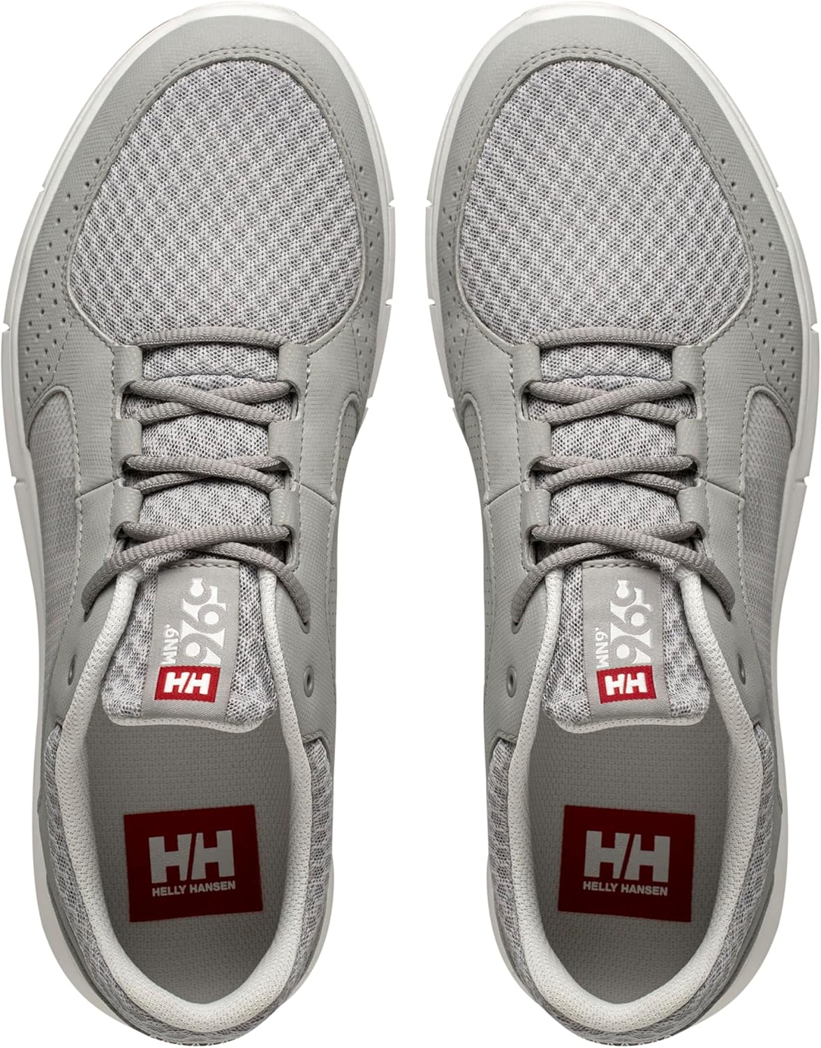 Helly-Hansen Ahiga V4 HP Boat Shoes for Men - Breathable, Lightweight, and Hard-Wearing Textile with EVA Cushion Midsole and Rubber Traction Outsole Helly Hansen, New Light Grey — фото 4