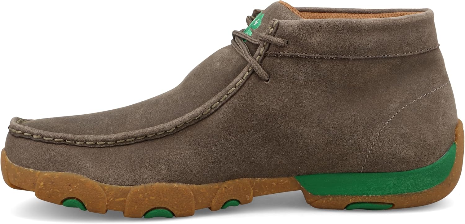 Мужские мокасины Twisted X Chukka Driving Moc, зеленый/коричневый — фото 2