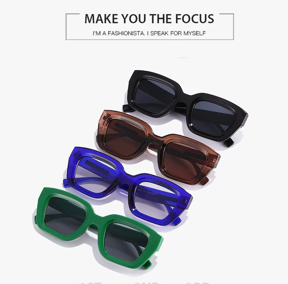 

Модные зеленые солнцезащитные очки для женщин и мужчин, ретро-солнцезащитные очки, трендовые модели, защита от ультрафиолета UV400 TKKTLLT, Blue Transparent